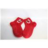 Image 1 : KNIT "NO SLIP" SOCKS W/ BUTTON DECORATIONS- NEW