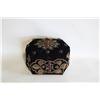 Image 1 : VINTAGE BEADED/VELVET JEWELLERY BOX