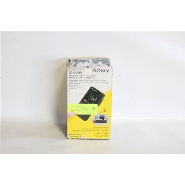 SONY MICROCASSETTE RECORDER - WORKING