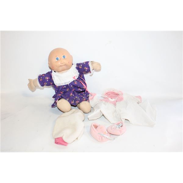 1978 RARE CABBAGE PATCH DOLL- RUFFLED FLORAL DRESS
