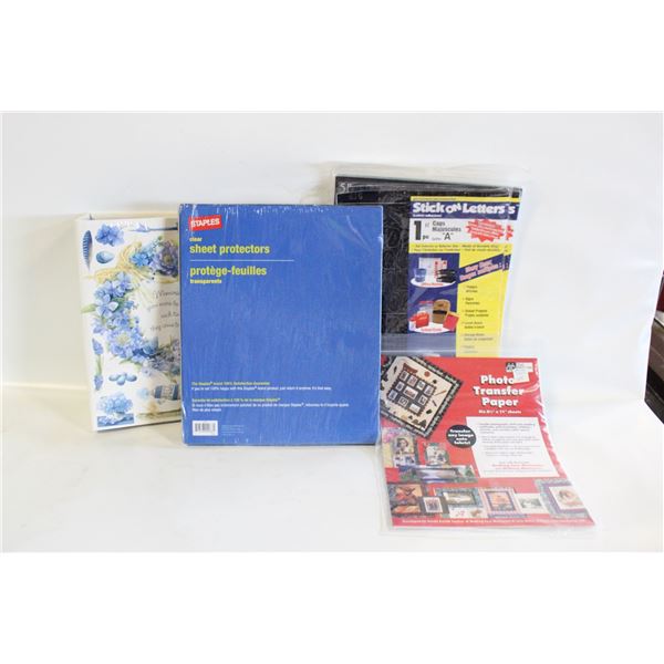 SCRAPBOOKING SUPPLIES- ASSORTED