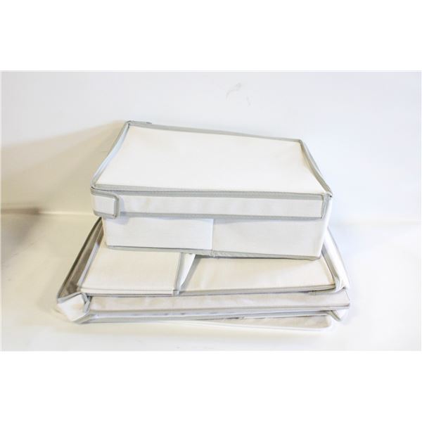 CANVAS FOLDING ORGANIZER BOXES- ASSORTED