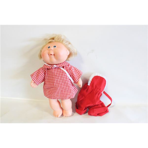 1987 CABBAGE PATCH DOLL W/DRESS & ACCESSORIES