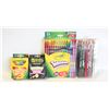 Image 1 : COLORING SUPPLIES- BOX LOT ASSORTED