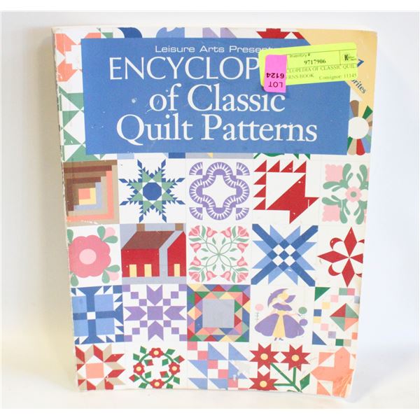 ENCYCLOPEDIA OF CLASSIC QUILT PATTERNS BOOK