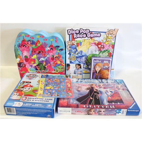 PAW PATROL & ASSORTED BOARD GAMES