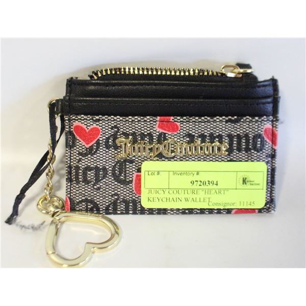 JUICY COUTURE "HEART" KEYCHAIN WALLET