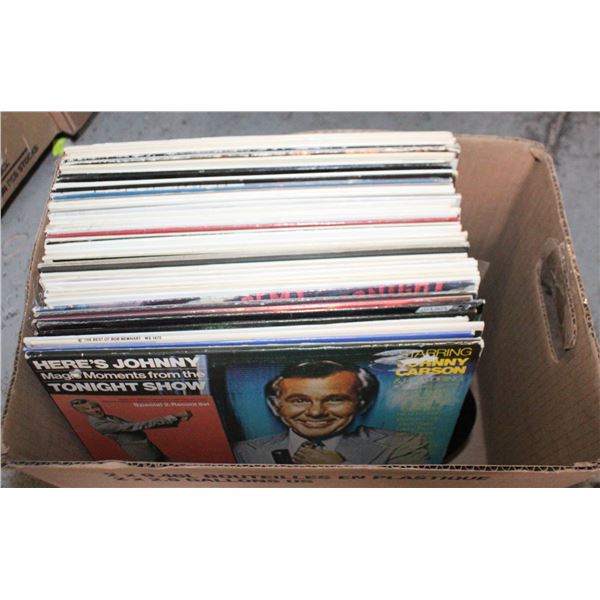 VINTAGE VINYL LP'S- BOX LOT ASSORTED