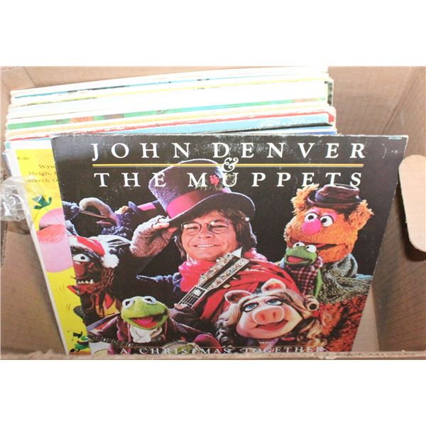 VINTAGE CHILDRENS VINYL LP'S- BOX LOT ASSORTED
