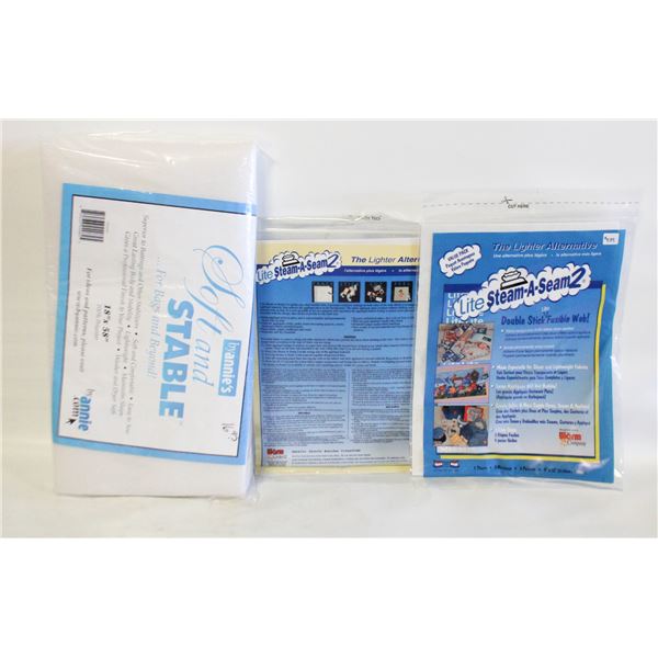SEWING "BATTING/INTERFACE" BOX LOT