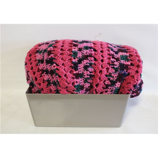 VINTAGE KNIT BLANKET- 100 X 60