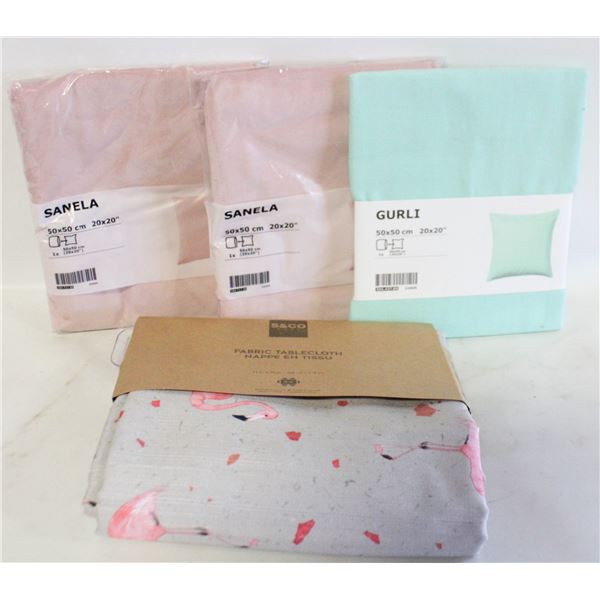 DECORATIVE HOME TEXTILES- NEW IN BOX ASSORTED