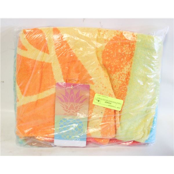 LARGE PINEAPPLE BEACH TOWEL
