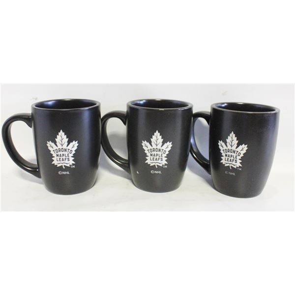 3 TORONTO MAPLE LEAFS EXECUTIVE MUGS