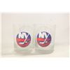 Image 1 : NY ISLANDERS GLASS GIFT SET OF 2 CUPS
