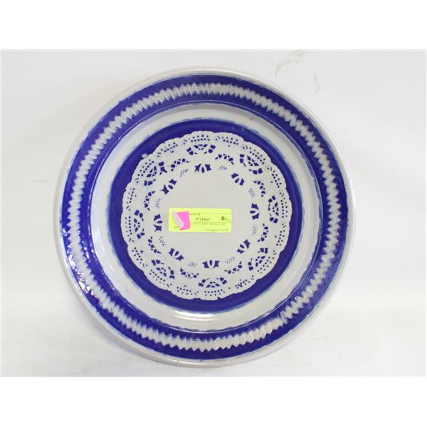 LARGE ART POTTERY SHALLOW BOWL