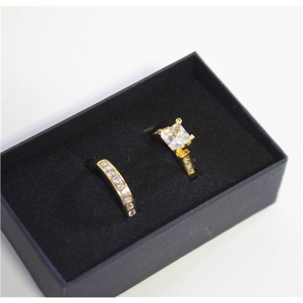 NEW 2PCS/SET RING SET SZ8