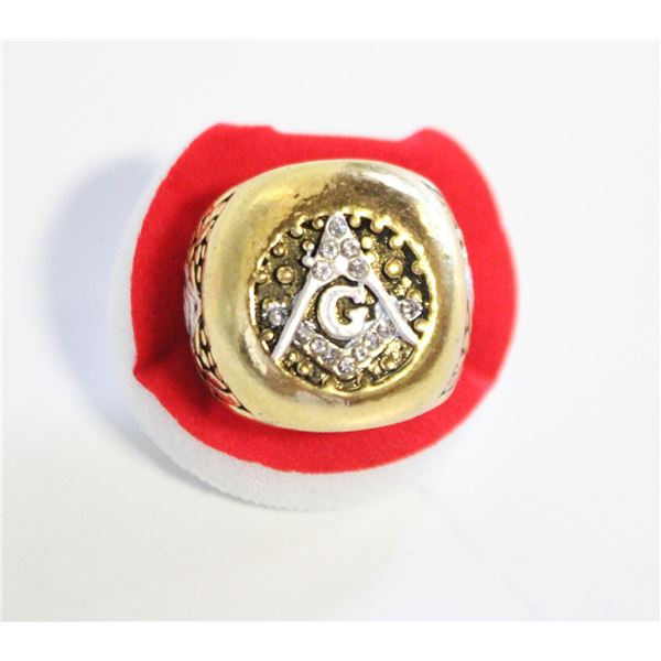 NEW FREEMASON RING SIZE8
