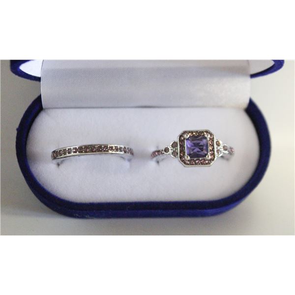 NEW 2PCS/SET RING SET SZ8