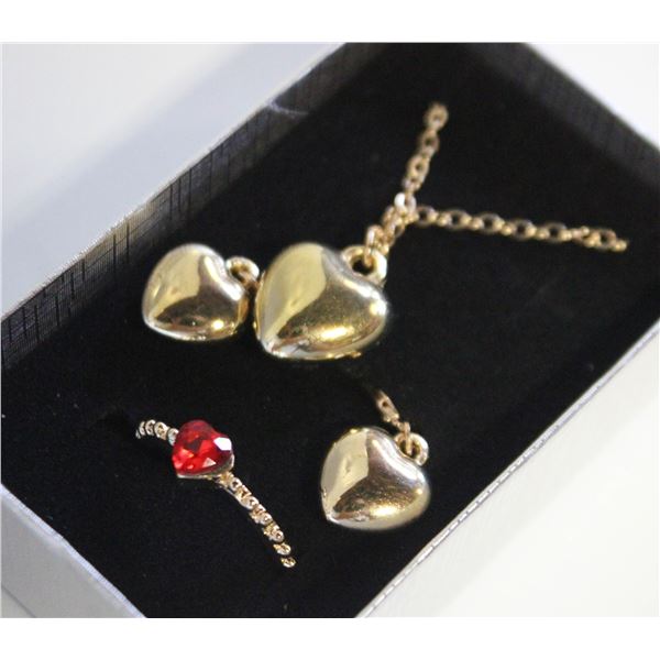 NEW NECKLACE AND RING WITH EARRINGS