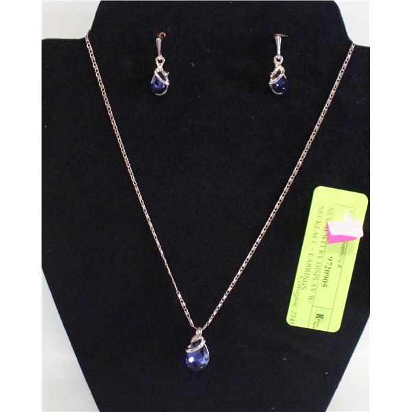 NEW JEWELRY DISPLAY W/ NECKLACE + EARRINGS