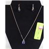 Image 1 : NEW JEWELRY DISPLAY W/ NECKLACE + EARRINGS