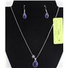 Image 1 : NEW JEWELRY DISPLAY W/ NECKLACE + EARRINGS