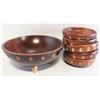Image 1 : SET OF BARIBOCRAFT SALAD BOWLS.