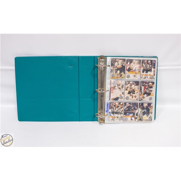 BINDER OF 1991 PRO SET HOCKEY CARDS