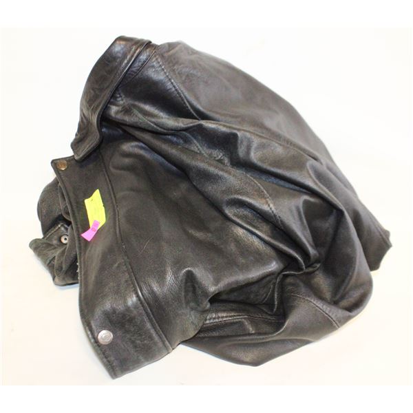 LEATHER/LAMBSKIN MEN'S BOMBER JACKET- SZ MED/LRG
