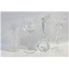 Image 1 : CRYSTALL LOT: TUMBLER, PERFUME BOTTLE,