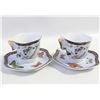 Image 1 : 2 DEMITASSE CUPS AND SAUCERS WITH