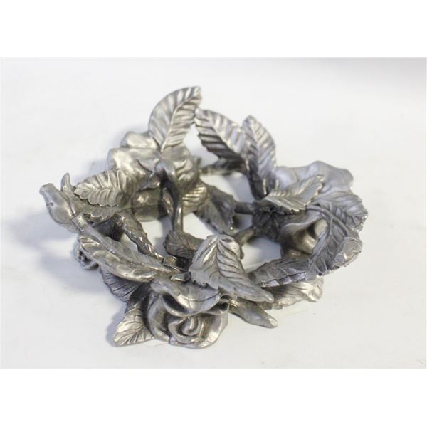 SEAGULL PEWTER SCULPTURAL CANDLEHOLDER