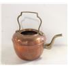 Image 1 : VINTAGE COPPER & BRASS TEA POT LID MISSING