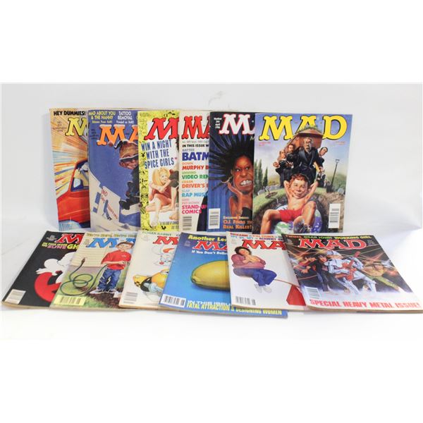 12 MAD MAGAZINES FOR THE 1980'S
