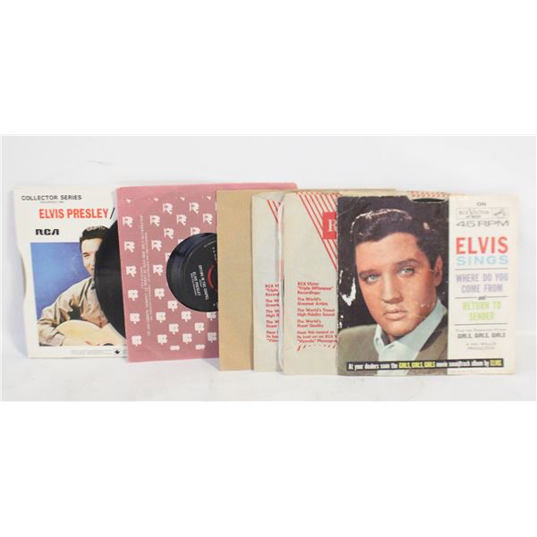 ELVIS 45'S RECORDS ALL TOGETHER-ESTATE