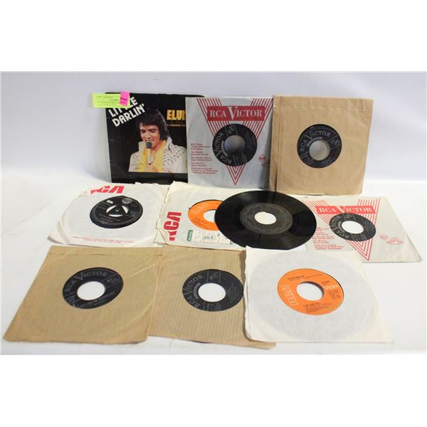 ELVIS 45'S RECORDS ALL TOGETHER-ESTATE