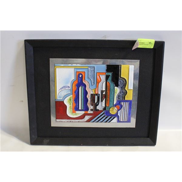 RUDOVSKY COPPER ENAMEL 15``W X 12``H