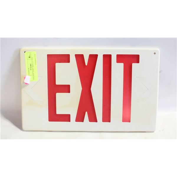 VINTAGE "EXIT" SIGN- 12" X 8"