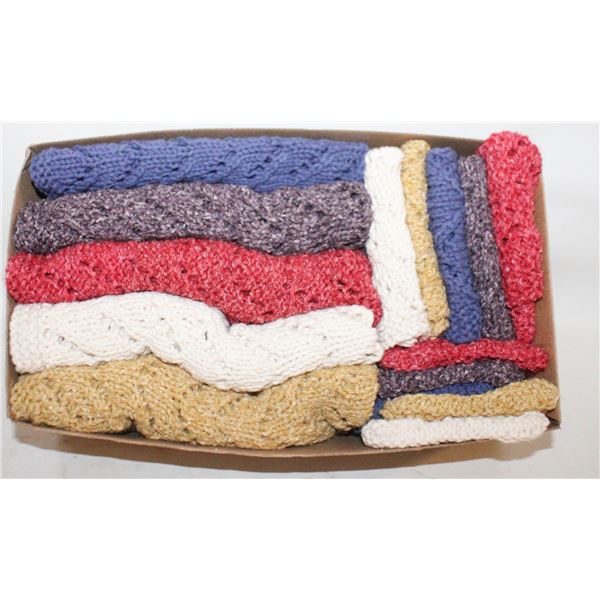 15 PCS NEW KNITTED KITCHEN CLOTHS & MORE