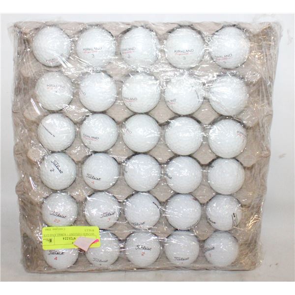 30 USED TITLEIST + KIRKLAND GOLF BALLS