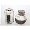 Image 1 : RAKU POTTERY VASE AND POTPOURRI