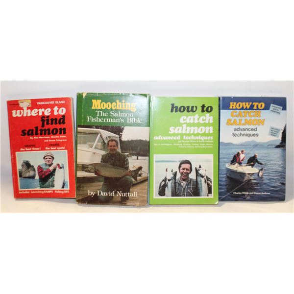 4 SALMON FISHING BOOKS