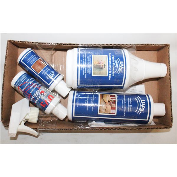 NEW 4 PCS UV3 COMPLETE FURNITURE CARE PACKAGE FOR
