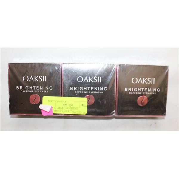 NEW 3 OAKSLL BRIGHTING CAFFEINE HYALURONICACID,