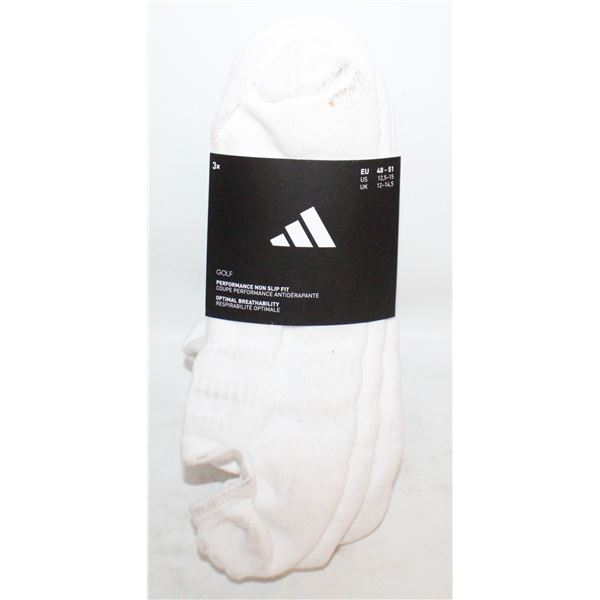 NEW ADIDAS GOLF SOCKS 3PK