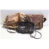 Image 1 : 3 BROWN LEATHER PURSES