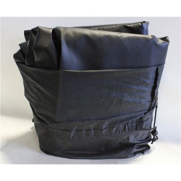 NEW BOUGERV LARGE QUALITY BLACK HEAVY TARP COVER