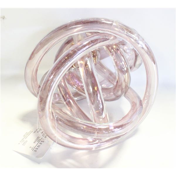 NEW XL PINK PEARL GLASS LOVE KNIT