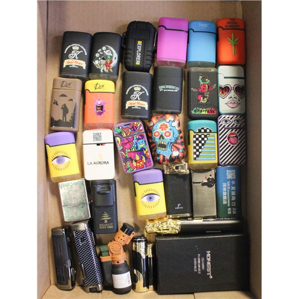 FLAT OF COLLECTOR LIGHTERS